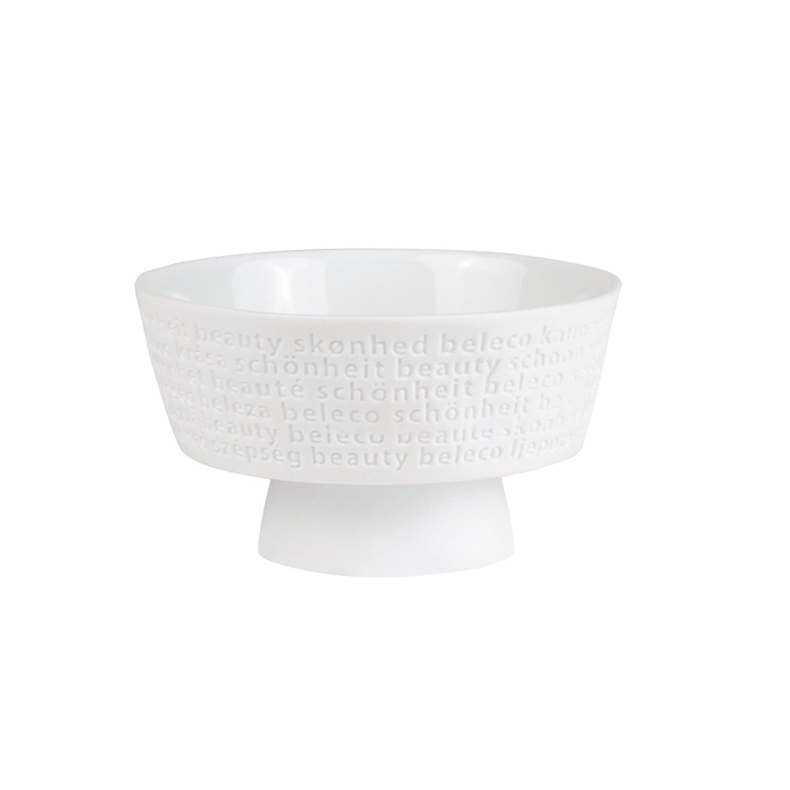 A Poetic Space White Porcelain Decorative Pedestal Bowl for Trinkets - Food Safe