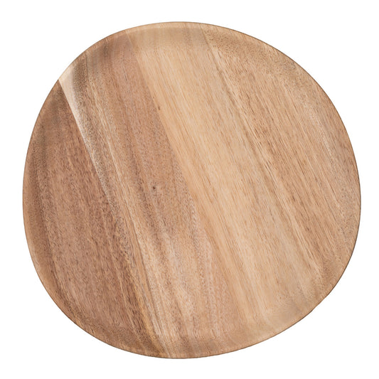 Acacia Wood Freeform Shape Food Safe Plate - Charger Plate with Minimalist Scandinavian Design