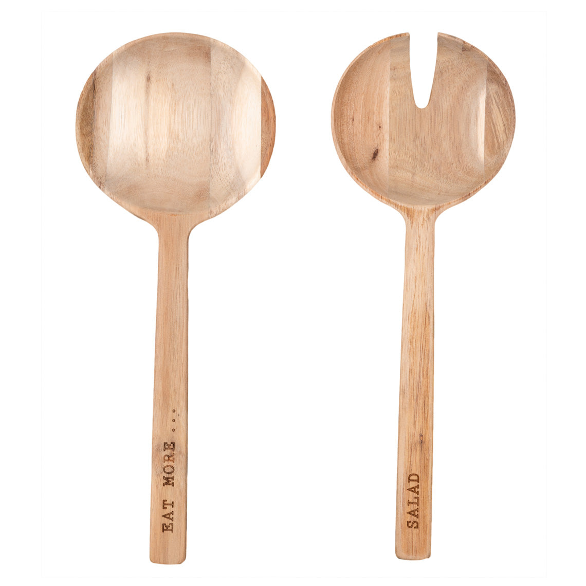 Acacia Wood Salad Server Two Piece Set  for Kitchen or Dining Table