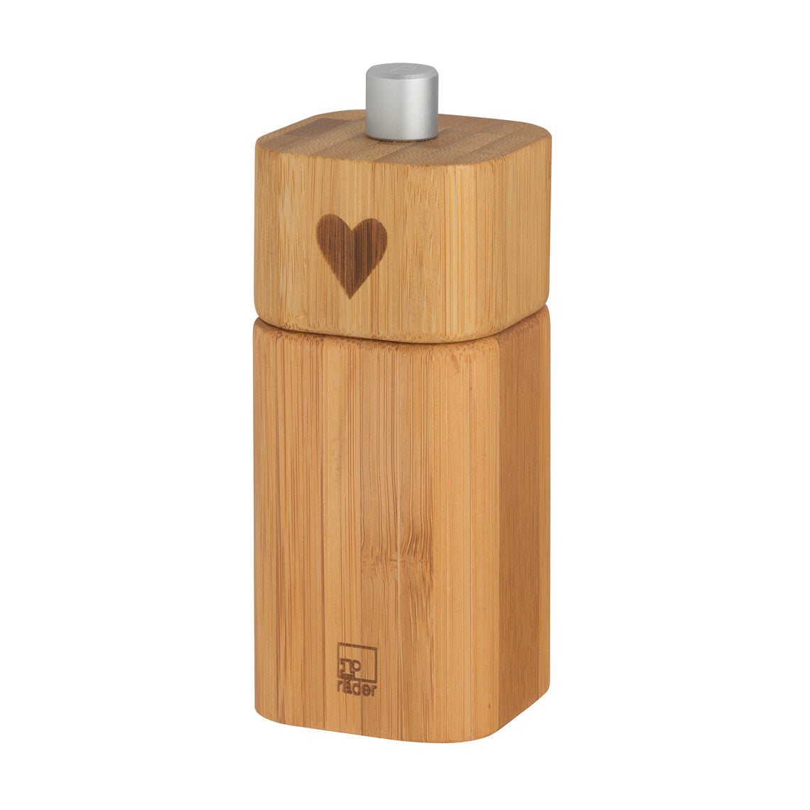 Bamboo Wood Pepper Mill Grinder with Ceramic Mechanism for Kitchen or Dining Table