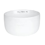 Bonjour Porcelain Novelty Bowl for Cereal or Soup - You Make Me Happy Design

