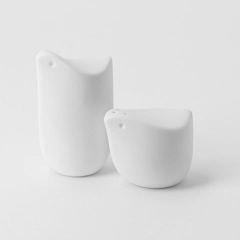 Early Bird Porcelain Salt and Pepper Shaker Set for Kitchen or Dining Table