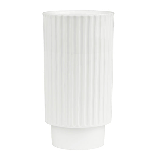 Friends of the Family Porcelain Vase for Flowers - White Minimalist Design