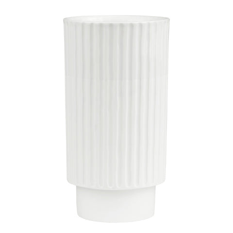 Friends of the Family Porcelain Vase for Flowers - White Minimalist Design