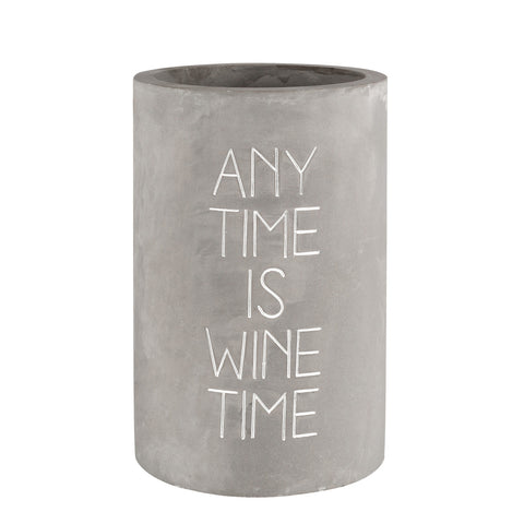Novelty Concrete Wine Bottle Cooler Naturally Cools Wine Indoors or Outdoors
