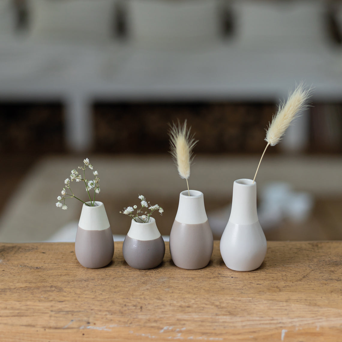 Pastel Two-Tone Mini Vases