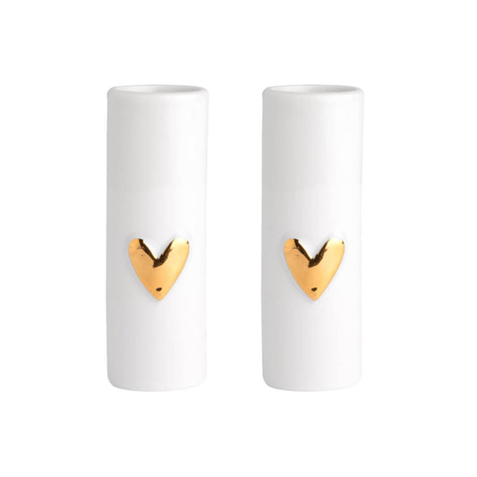 Love Heart Mini Vases Gold R14276