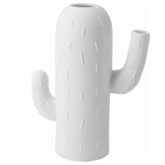 R17569 Saguaro Cactus Vase on a white background