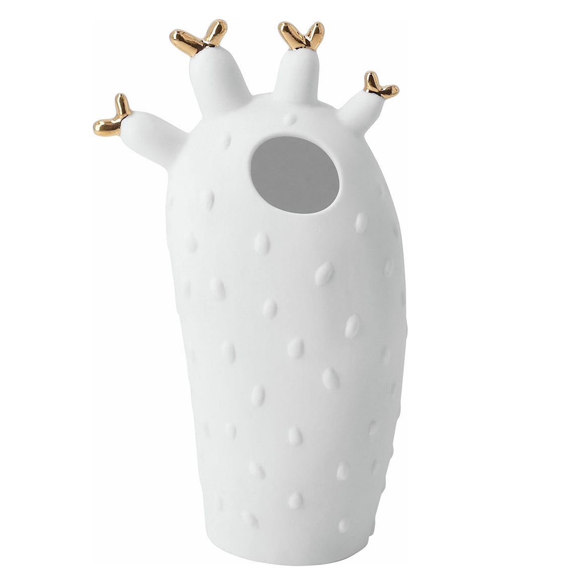 R17570 Cluster Cactus Vase on white background