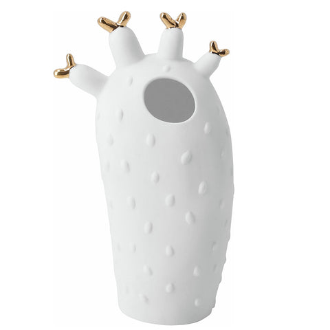 R17570 Cluster Cactus Vase on white background