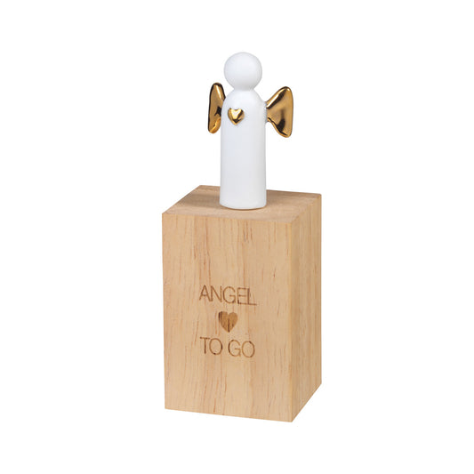 Porcelain Gift in Wood Box Angel