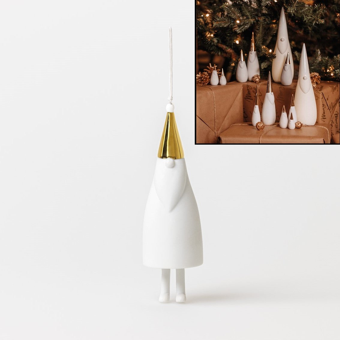 Bell Ornament with Other Santa Gnomes