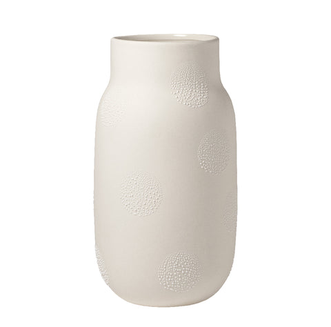 White Pearl Porcelain Vase by Rader