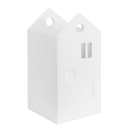 Rader Scandinavian Style Porcelain House Shaped Vase - Food Safe, Decorative Organizer