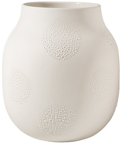 Medium White Pearl Vase by Rader
