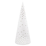 White Porcelain Large LED Christmas Tree – Elegant Holiday Accent Light for Mantel, Holiday Village & Table Decor