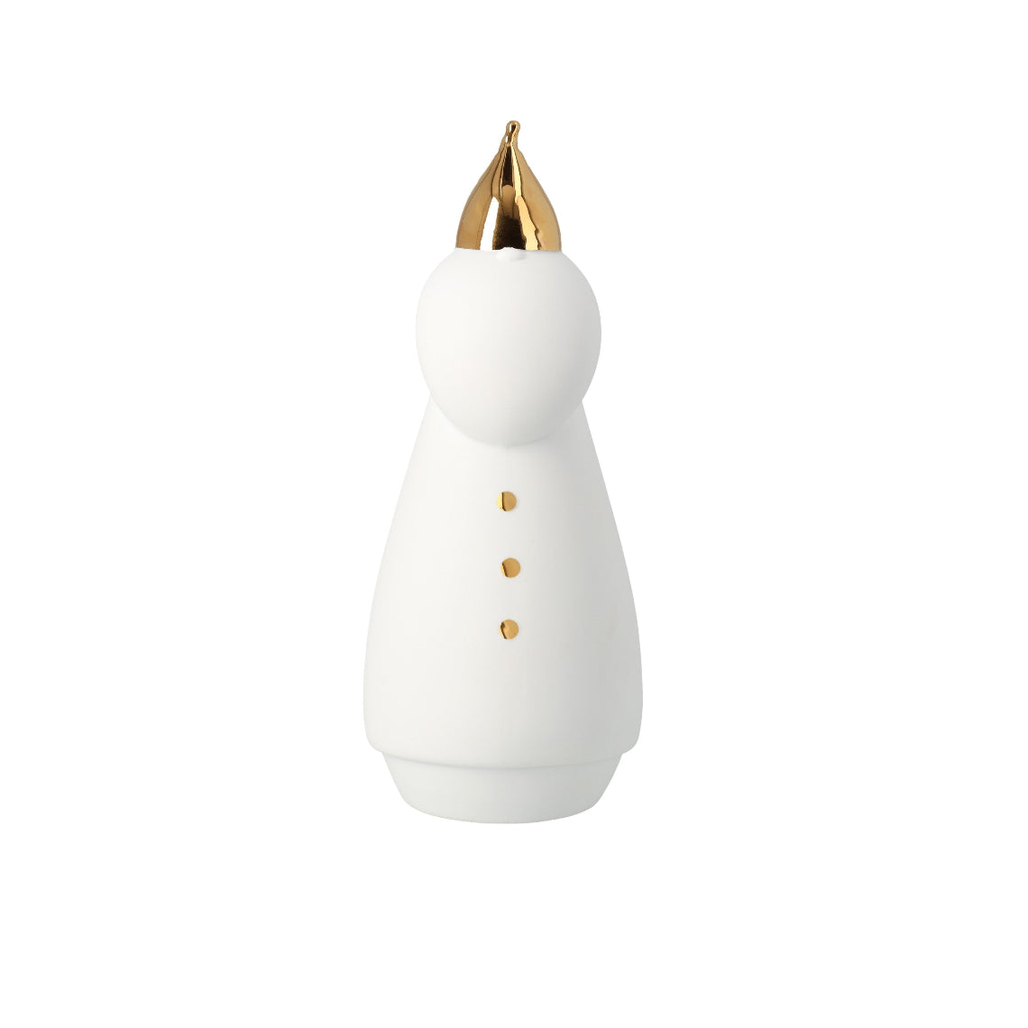 White Porcelain Santa LED Light – Illuminated Christmas Figurine for Holiday Decor