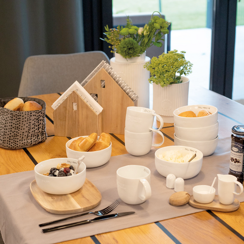 Village House Napkin Holder Full Breakfast Image